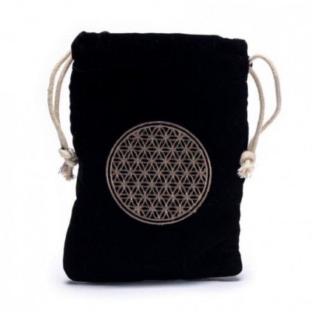 Grande Pochette Fleur de Vie  brodée