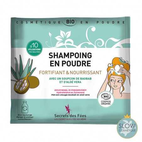 Shampoing en poudre fortifiant et nourrissant
