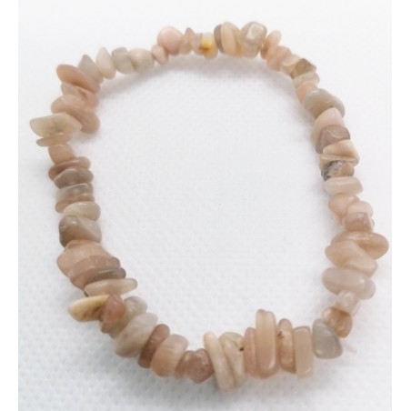 Bracelet baroque en Pierre de Lune Pèche