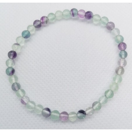 Bracelet fluorite 4 mm
