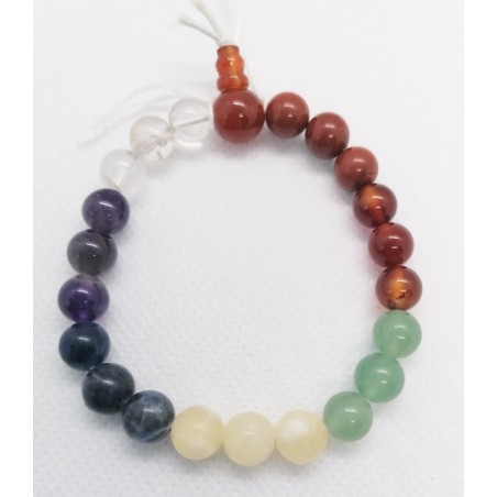 Bracelet Mala Ré - harmonisation 7 chakras