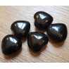 Coeur de gratitude poli en Obsidienne Noire  25 à 35mm