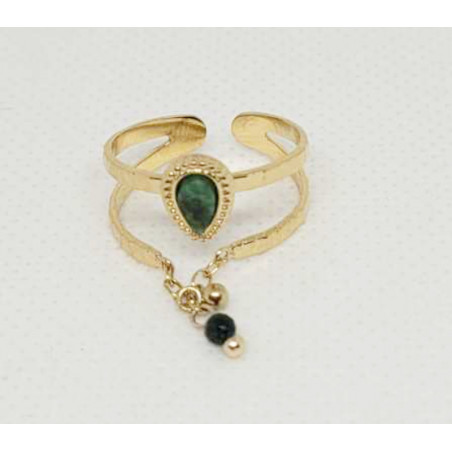 Bague Bella - aventurine verte