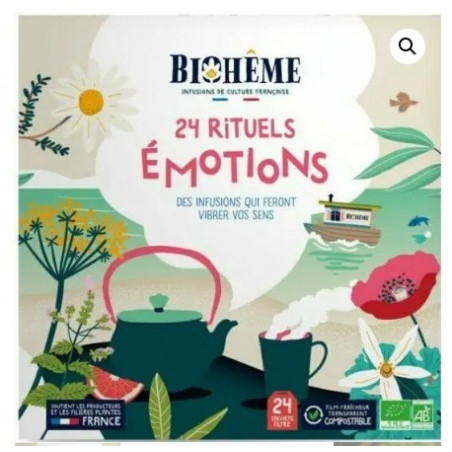 Calendrier de l'Avent Biohème infusettes Rituels Emotions Bio
