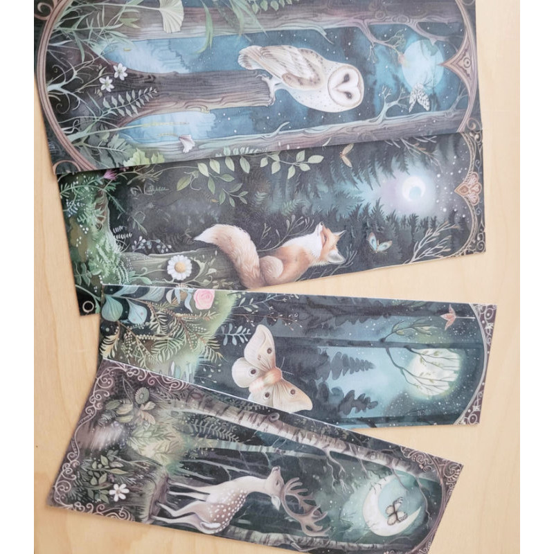 Marque Page Animaux Lunaires Les Moonettes - Renard Lunaire