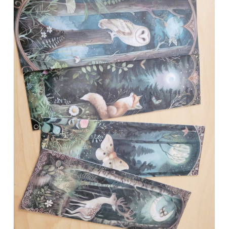 Marque Page Animaux Lunaires Les Moonettes - Renard Lunaire