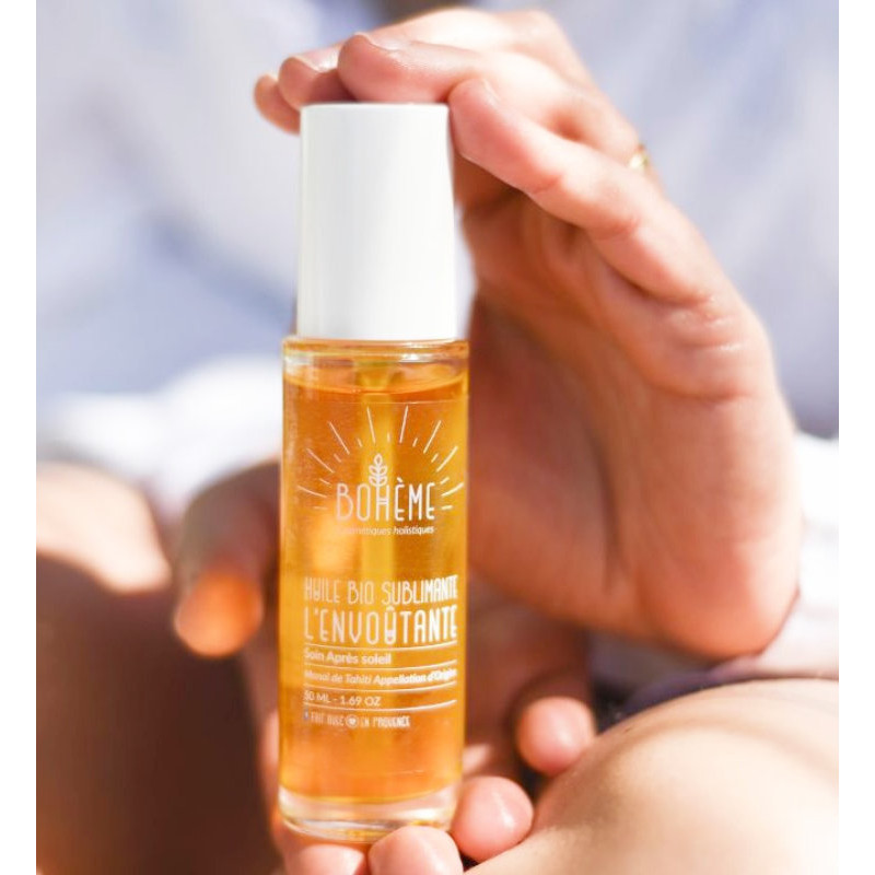 Huile de soin après soleil parfum monoï l'Envoûtante Huile de soin après soleil parfum monoï l'Envoûtante