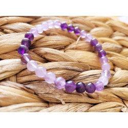 bracelet améthyste 6mm