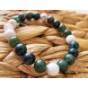 bracelet agate mousse et howlite