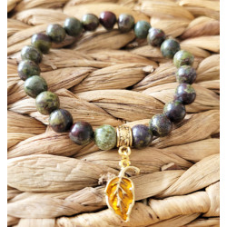 Bracelet jaspe sang de dragon