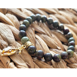 Bracelet jaspe sang de dragon