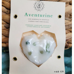 Fondant Coeur Aventurine Verte