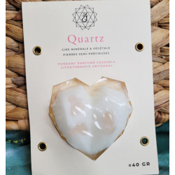 Fondant Coeur quartz rose