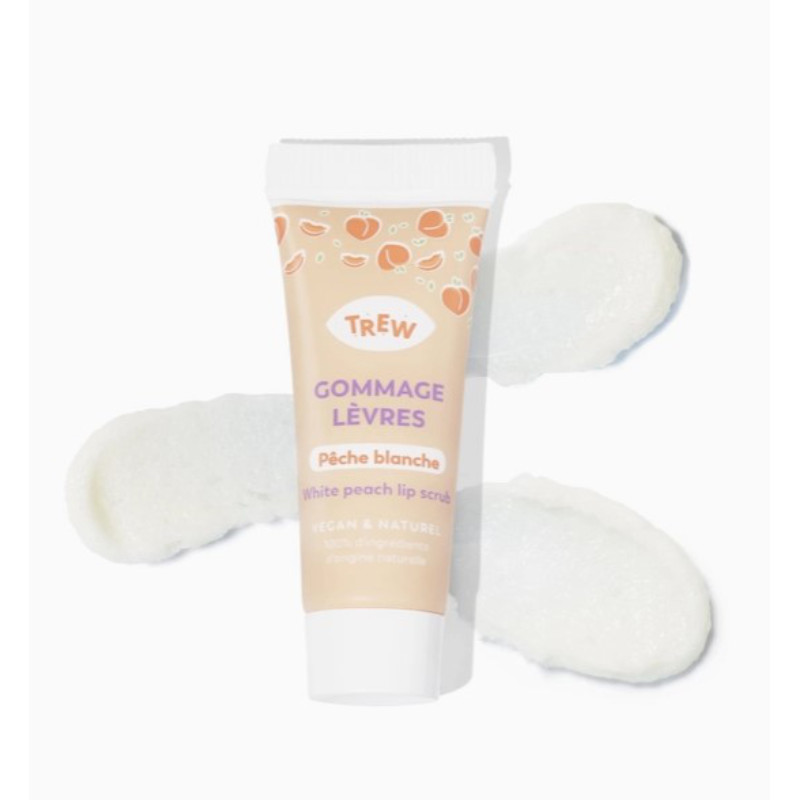 Gommage pour les lèvres parfum pêche blanche