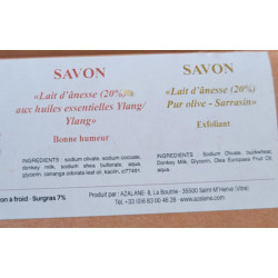 Coffret 4 mini savons au lait d'anesse