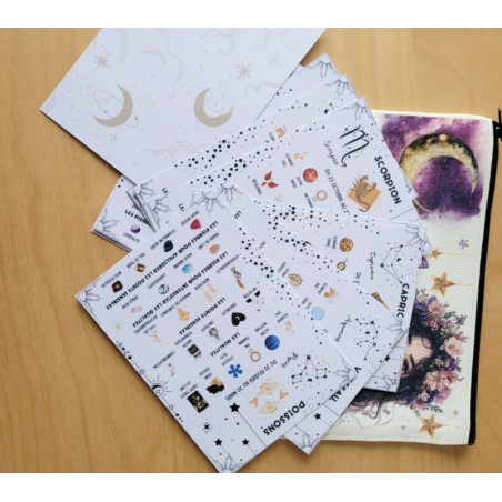 12 fiches astrologie et lithothérapie