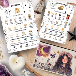 12 fiches astrologie et lithothérapie