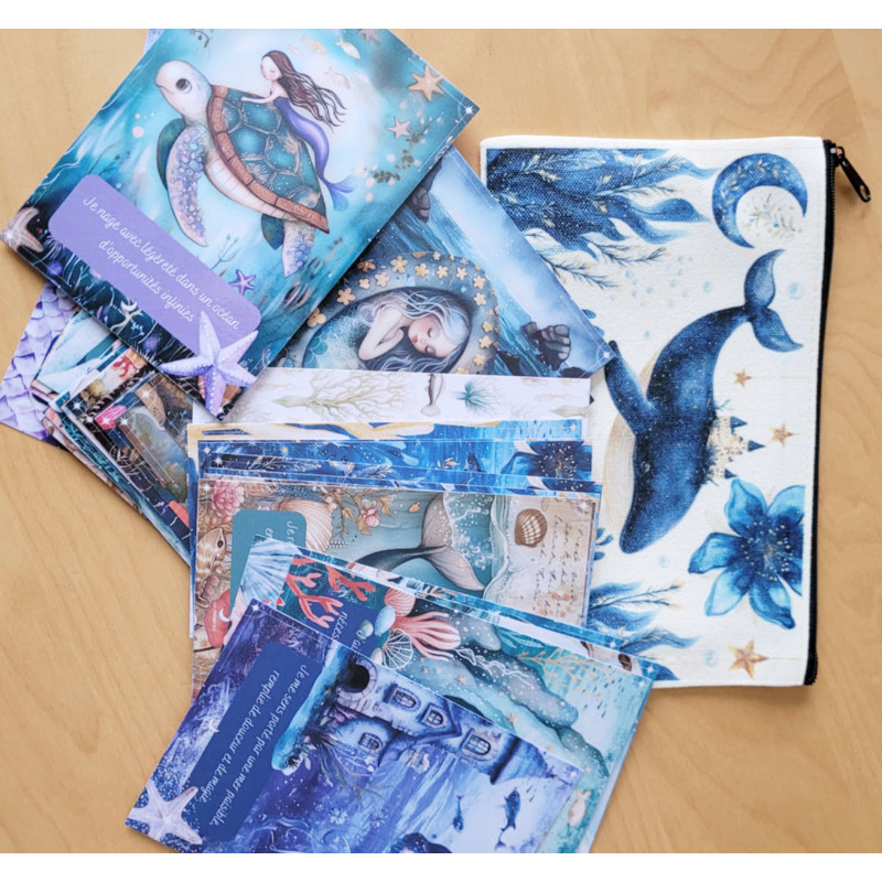 Cartes d'Affirmations Positives Les Trésors de l'Océan