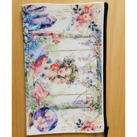 Trousse en Coton L'enchanteresse aux Fleurs