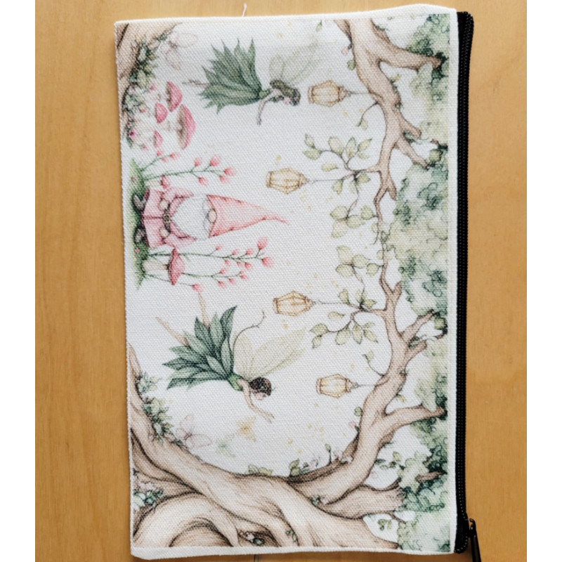 Trousse en Coton La forêt de l'imaginaire