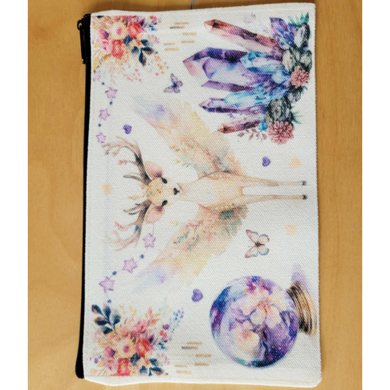 Trousse en Coton Le Cerf Céleste