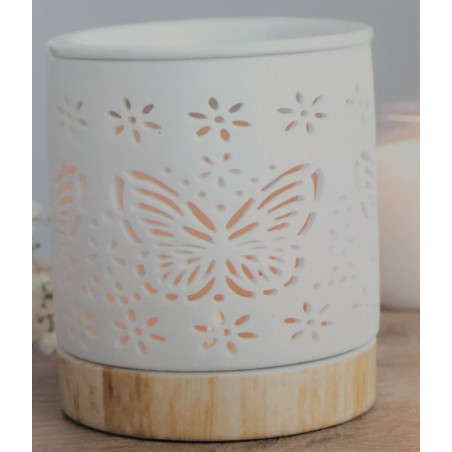 Brûle parfum photophore papillon