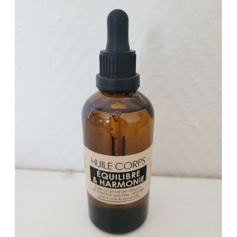 Huile corporelle équilibre et harmonie