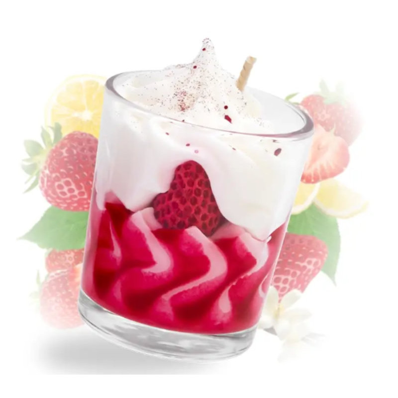 petite bougie gourmande fraise des bois