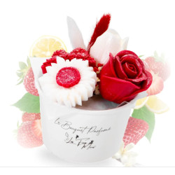 Fondant bouquet de fleurs fraise des poids