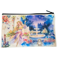 Trousse en Coton l'heure bleue des fées