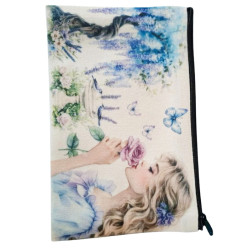 Trousse en Coton l'heure bleue des fées