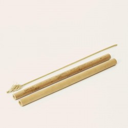 Petit kit coloré avec pailles en bambou